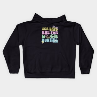 Retro Duck Hunting Kids Hoodie